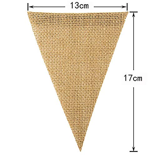 11M/48 Pcs Banderas Triangulares, ideal para Decoración de fiestas de Cumpleaños, Ceremonias, Cocinas o Dormitorios,Decoración Fiesta Cumpleaños Vintage Boda Bautizo Jardín Hogar Decoración