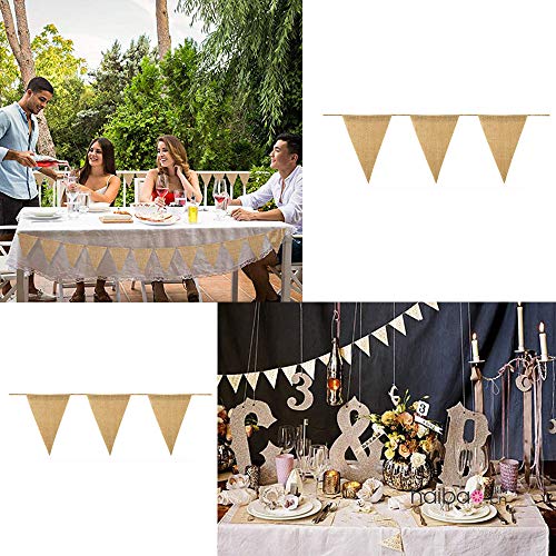 11M/48 Pcs Banderas Triangulares, ideal para Decoración de fiestas de Cumpleaños, Ceremonias, Cocinas o Dormitorios,Decoración Fiesta Cumpleaños Vintage Boda Bautizo Jardín Hogar Decoración