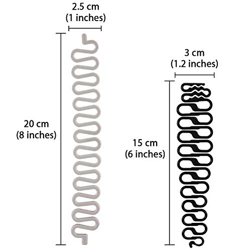 12 Piezas de Herramienta de Trenzado para El Cabello Clip de Peinado del Cabello Stick Fishbone Diy Kit de Herramienta de Peinado del Cabello Herramienta de Trenzado Accesorios para El Cabello