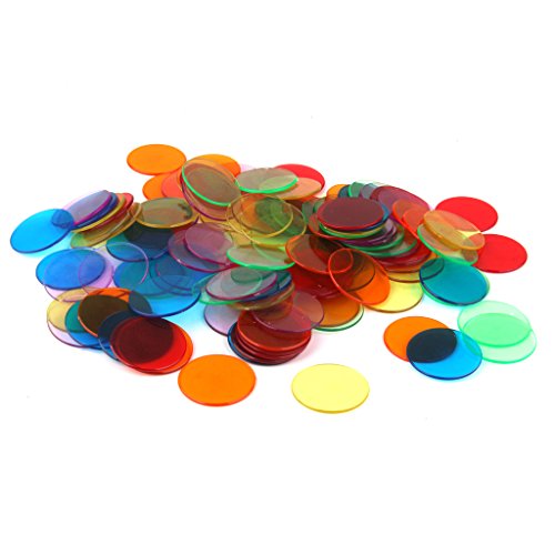 120pcs Chips Fichas Marcadores para Juego de Bingo 6 Colores 3cm