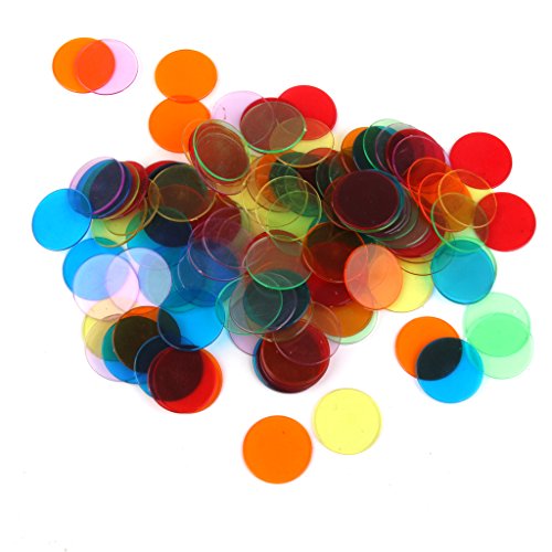 120pcs Chips Fichas Marcadores para Juego de Bingo 6 Colores 3cm