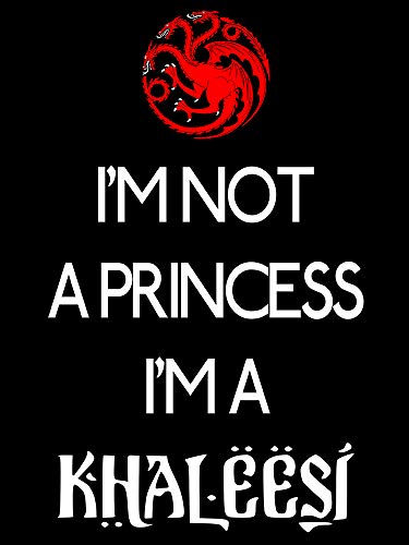 1397- Camiseta Premium, Juego De Tronos - I'm Not a Princess (Karlangas) (Negro, Small)