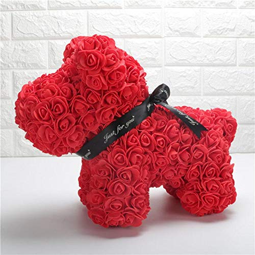 144 Piezas Mini Rosas en Espuma, Ramos de Rosas Artificiales, Falsas Flor de Rosa Cabeza con Vástago, Pequeño Artificial Flores para Manualidades DIY Boda Fiesta Hogar Decoración (Rojo)