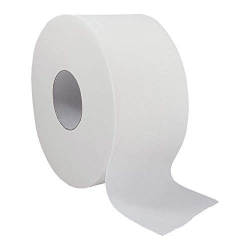 18 Rollos de Papel Higiénico Industrial XXL 150 metros Extra-Suaves Cia&Co | 450 grs Rollo | Doble Capa de Papel Virgen 100% | Rollo WC Blanco total.