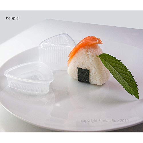 2 moldes triangulares de arroz para Onigiri japonés, triangulares para arroz o aperitivos, se adaptan a las hojas de algas, 2 unidades