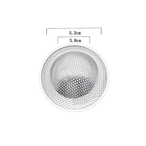 2 Piezas Filtro Fregadero,Filtro de Acero Inoxidable,Filtro de Drenaje,Filtro de Cocina,Filtro Tamiz,Filtro de Acero Inoxidable Filtro de Fregadero Para Fregadero Para Ducha, Baño o Cocina(5.2 cm)S