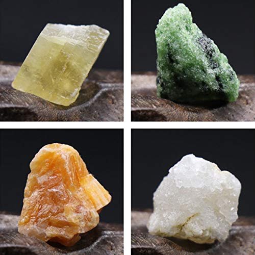 20 Colección de Rocas Minerales Naturales Geología Educación Energía Cristales Minerales Especímenes Piedras Irregulares