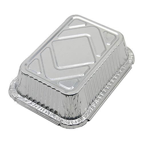 20 Piezas De Papel De Aluminio Bandejas Desechables, La Llama Abierta De Cocina De Almacenamiento De Alimentos Sin Metros Papel De Cubierta Size165mm * 130Mm * 45Cm