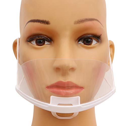 20 Piezas Máscara de Catering Duradera Transparente Máscara Facial Máscara Dental Máscara de Boca Máscara Antiniebla para Salón de Belleza Restaurante