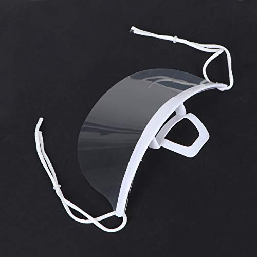 20 Piezas Máscara de Catering Duradera Transparente Máscara Facial Máscara Dental Máscara de Boca Máscara Antiniebla para Salón de Belleza Restaurante