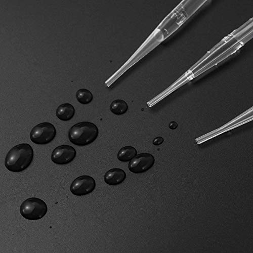 200 unids Pipetas Cuentagotas 3 ml 1 ml, pipeta de transferencia gotero plástico graduado pipeteadores de medición desechables para mezclar pinturas acrílicas y laboratorio