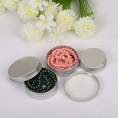 24 pcs lata aluminio vacio LANMOK hacer labio Ungüento de dos diferente de 30ml y 60ml para cosmetica, viajes almacenamiento, aceite, etc