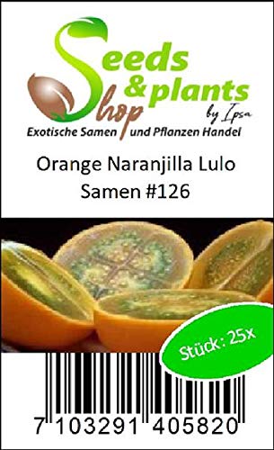 25 semillas de naranja Naranjilla Lulo planta jardín comestible fruta #126