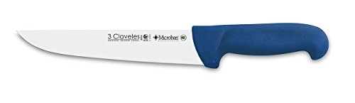 3 Claveles Cuchillo Carnicero Proflex, Acero Inoxidable, Azul, 24 cm-9.5"