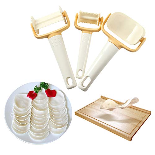 3 PC / Sistema Del Balanceo Cortar Galletas Rebanadas Galletas De La Galleta Del Cortador De La Pasta Del Balanceo De Corte Para La Galleta De Masa Hervida Multifuncional De Cocina Accesorios Para