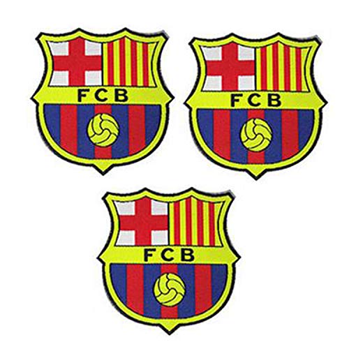 3 piezas FCB FC Barcelona Parches Coser / Planchar en Fútbol Club Emblema Accesorios de apliques deportivos Decoración Parches para jeans Chaqueta Ropa Bolso Zapatos Gorras