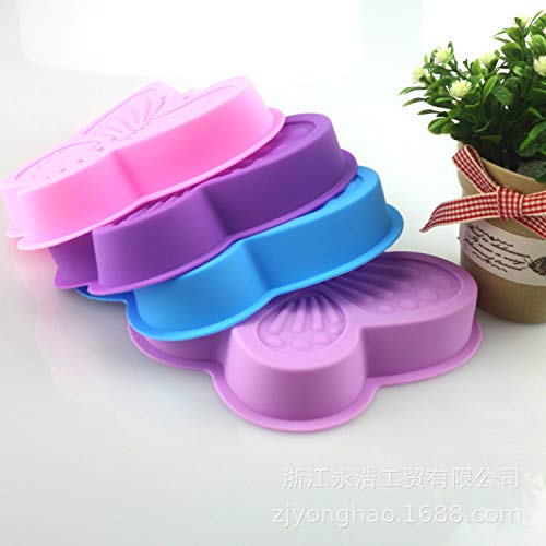 3 Piezas Forma de Mariposa Moldes de Silicone - Molde Antiadherente de la Torta de Silicona para Repostería, Bizcocho, Tartas, Repostería, Bizcocho, Gelatina Grande, Pan