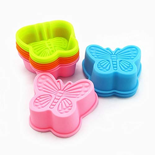 3 Piezas Forma de Mariposa Moldes de Silicone - Molde Antiadherente de la Torta de Silicona para Repostería, Bizcocho, Tartas, Repostería, Bizcocho, Gelatina Grande, Pan