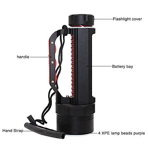 3000 lúmenes 4 * XPE Linterna LED Impermeable antorcha de Buceo bajo el Agua 80 m lámpara Herramientas de Mano