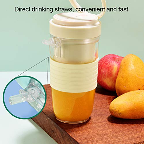 300ml USB Recargable portátil de Frutas Exprimidor eléctrico del Fabricante del Smoothie Botella Blender Máquina Deportes 4 láminas de Fruta Mezclador exprimidor