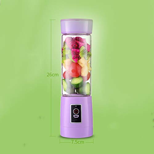 300ml USB Recargable portátil de Frutas Exprimidor eléctrico del Fabricante del Smoothie Botella Blender Máquina Deportes 6 láminas de Fruta Mezclador exprimidor