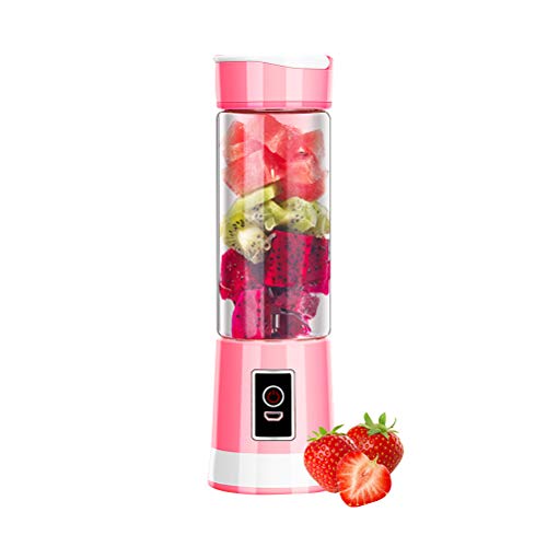 300ml USB Recargable portátil de Frutas Exprimidor eléctrico del Fabricante del Smoothie Botella Blender Máquina Deportes 6 láminas de Fruta Mezclador exprimidor