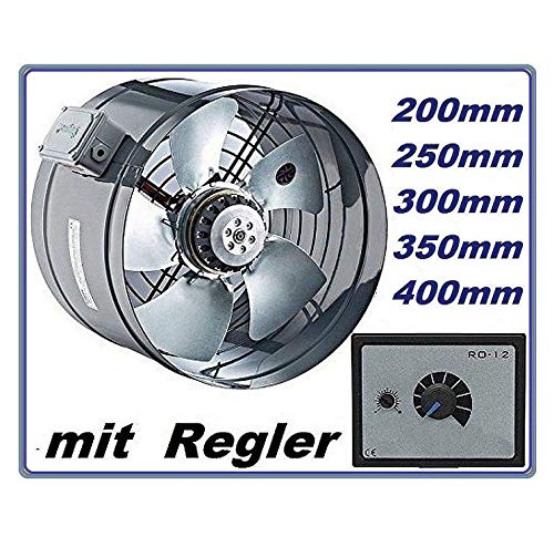 300mm Industrial Tubo Ventilador con 500Watt Regulador de velocidad Canal Ventiladores axial Extraccion Extractores Extractor Helicoidal Helicoidales