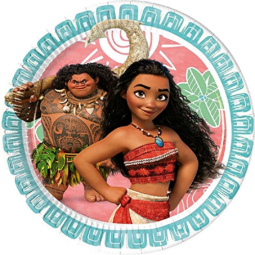 36 Piezas Vaiana Moana Disney Princess para 8 niños Party Cumpleaños Juego Decoración