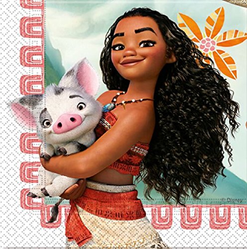 36 Piezas Vaiana Moana Disney Princess para 8 niños Party Cumpleaños Juego Decoración