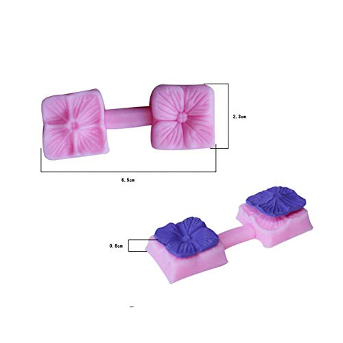 4 moldes de silicona para tartas de fondant con forma de pétalos de flores para hacer manualidades y hornear, azúcar, tartas, chocolate, dulces, decoración de cocina