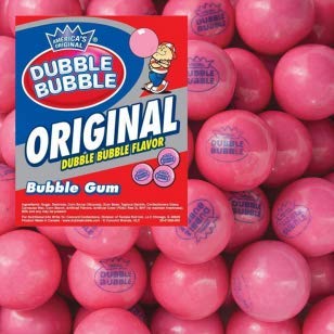 50 bolas de goma de mascar con sabor a goma de mascar, de Dubble Bubble