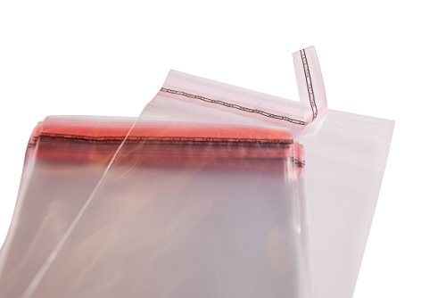500 Transparente Bolsas de celofán que uno mismo sellar con tapa Peel & Seal bolsas tamaño 5 cm x 10 cm + 3 cm solapa