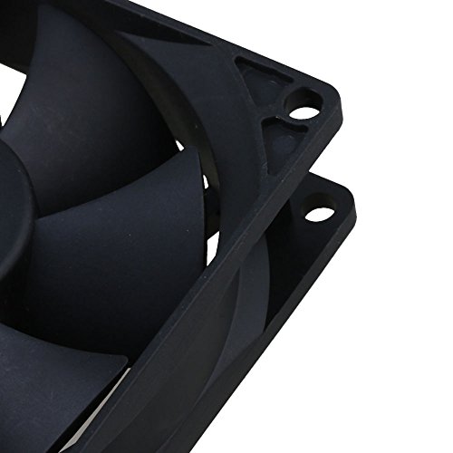 5V Negro 8CM 8025 USB Poder silencioso Rodamiento de bolas Caja de la computadora Ventilador de refrigeración para el caso de la computadora CPU Cooler