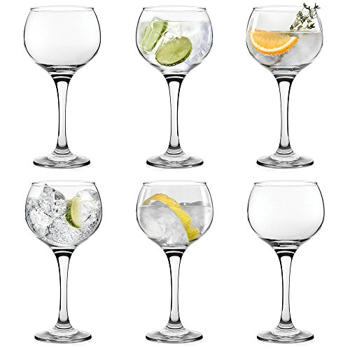 6 copas tipo balón grandes para combinados o cócteles como gin-tonic