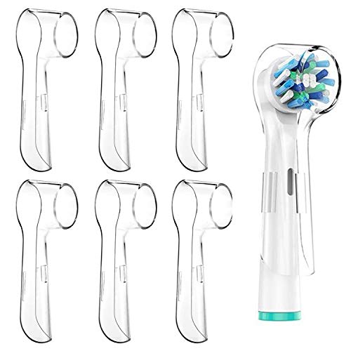 6 PCS Fundas para Cabezales, Cepillo de Dientes Eléctrico Cubierta, Polvo Cepillo Cubierta para Oral-B de Protectora para Cepillo Eléctrico de Dientes A Prueba de Polvo y Gérmenes JAANY