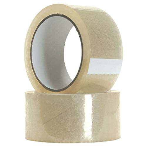 6 rollos 48 mm x 66 m de Heavy Duty Clear Empaquetado Cinta para paquetes y cajas. Claro Sellotape.