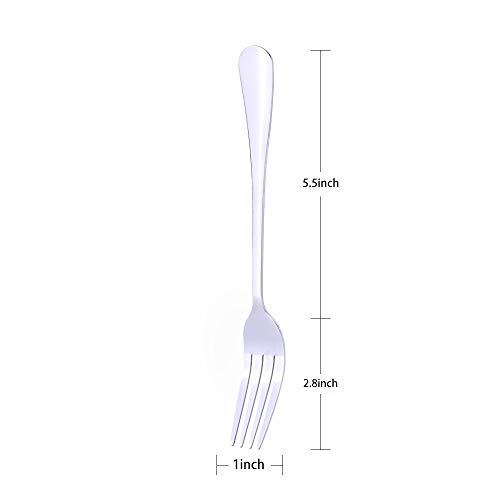 6 Tenedores de Acero Inoxidable,Tenedores Cena, 20,6 cm