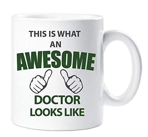 60 Second Makeover® - Taza con texto en inglés "This Is What An Awesome Doctor Looks Like