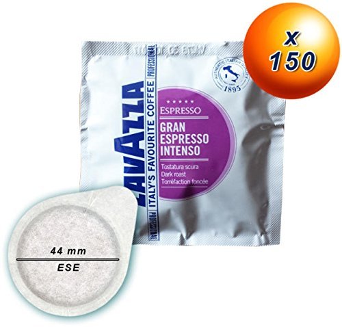 600 monodosis ESE Lavazza Grand Espresso Intenso 44 mm monodosis papel filtro