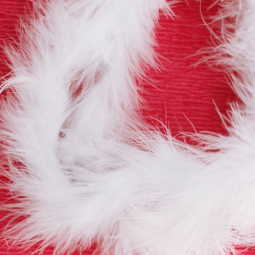 6ft Pluma De Marabu Para Noche Diva Fiesta De Te Boda -Blanco turkey marabou boa