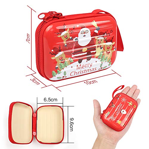 6pcs Monederos de Navidad Cartera de Navidad, Caja Bolsas Caramelos Navidad, 10 * 7 * 3cm Monedero Navideño Decoraciones Navideñas Bolsa de Almacenamiento de Santa Claus