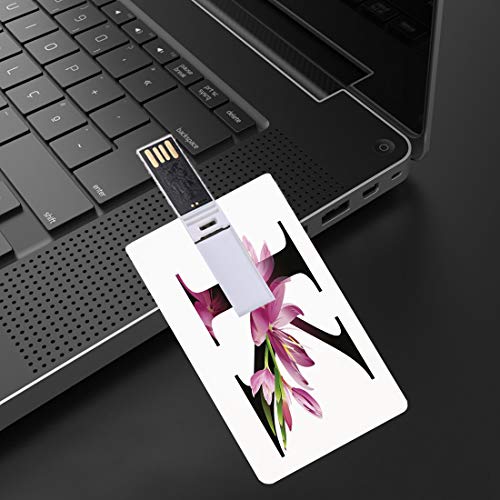 8 GB Unidades Flash USB Flash Letra k Forma de Tarjeta de crédito bancaria Clave Comercial U Disco de Almacenamiento Memory Stick Blooming Kaffir Lily con el Tallo Verde Vibrante K Sign Nature Flower