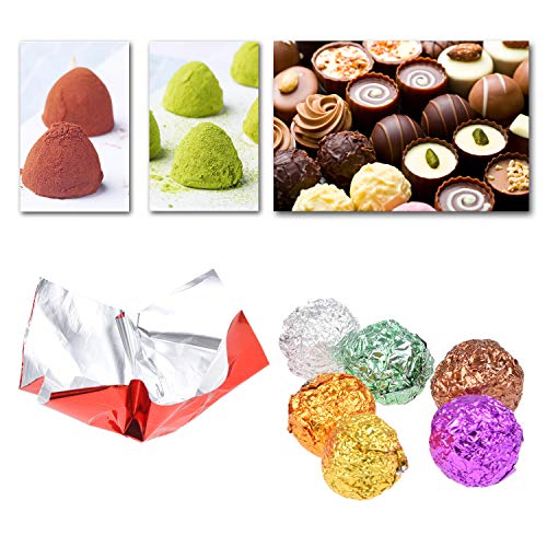 900 Envolturas de Chocolate Kare & Kind – Envoltorios de Papel Aluminio para Dulces – No Tóxicos y Seguros para Alimentos – Empaque para Dulces Hechos en Casa, Piruletas y Brownies – Además para DIY