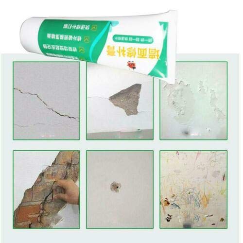 95sCloud 20 ml/150 ml/250 ml Wall Mending Agent, Color Blanco Latex Reparación de Pared, Repair Paste Wandspachtelmasse Reparaturpaste Schnellreparaturcreme para fácil Agujeros o Knackt Paredes