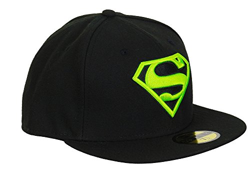 A NEW ERA Era DC Comics Superman 59fifty Basecap Main Black/Neongreen - 7-56cm