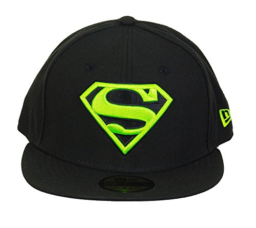 A NEW ERA Era DC Comics Superman 59fifty Basecap Main Black/Neongreen - 7-56cm