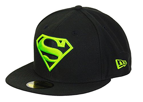 A NEW ERA Era DC Comics Superman 59fifty Basecap Main Black/Neongreen - 7-56cm