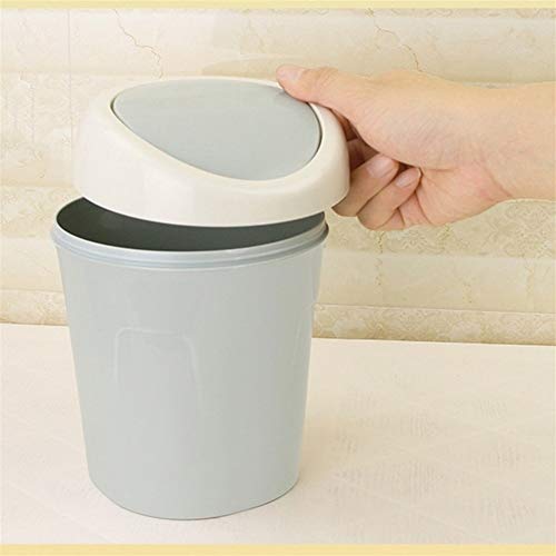 Accesorios Contenedores de Basura Plástico de Escritorio Limpieza de Basura Barril Oficina en casa Baño Bote de Basura Caja de Basura Mesa Cubo de Basura Misceláneas Cubos Regalo (Color : L)