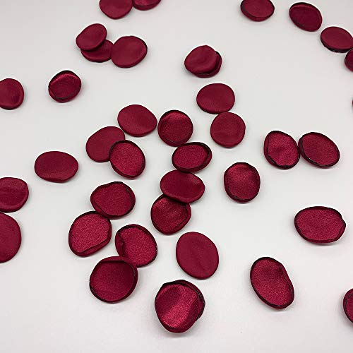 ACDE Pétalos de Rosa Artificiales 200PCS Pétalos Pétalos de Dispersión de Niña de Flores para Centros de Mesa de Boda Decoración de Mesa de Cena Pasillo de Fiesta - Rojo Oscuro