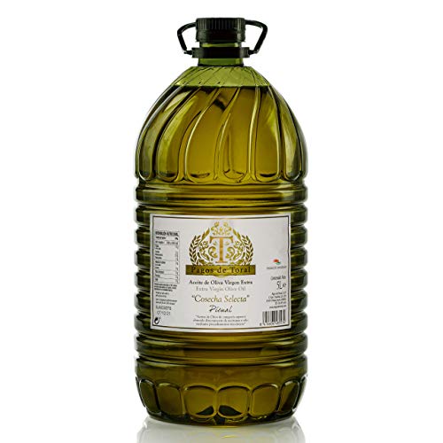 Aceite de Oliva Virgen Extra Pagos de Toral Cosecha Selecta en 5 litros- Variedad Picual y de Jaén. Primera presión en frio de cosecha propia familiar